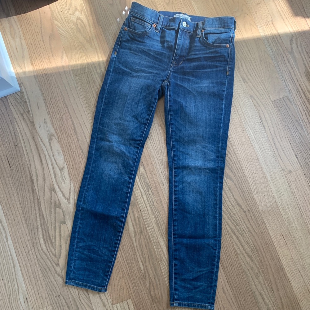 Madewell high riser skinny jeans